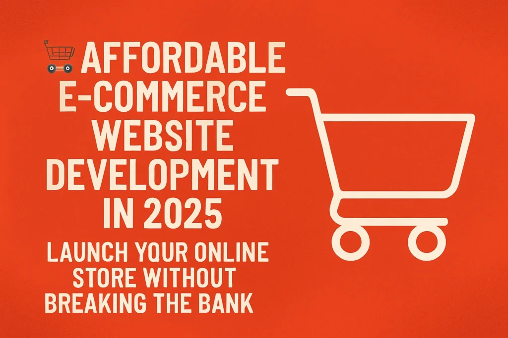 🛒 Affordable E-commerce Website Development in 2025  
