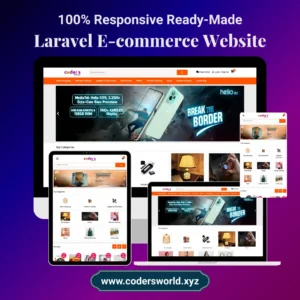 Laravel Ecommerce Website Demo 1 Mockup